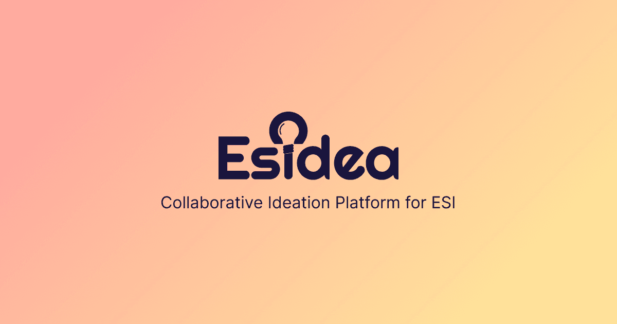ESIDEA - Collaborative Ideation Platform for ESI